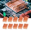 10pcs P15x5x10 Brass Heatsink with Thermal Adhesive Tape CPU Heat