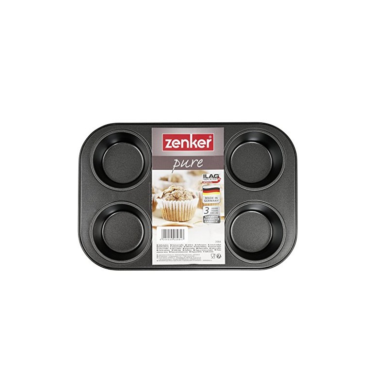 Zenker 6 Cup Muffin Pan Baking Tray Made Of Pure,