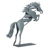 Metal Horse Statue Unique 3D Design Iron Decorative Running Horse