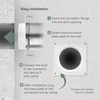 Vent Systems 125 mm Ventilation Duct Connector Flange Straight Ventilation