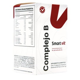 Smart Vit Complejo B 75 capsulas Suplemento Alimenticio Bio Caps Mexico