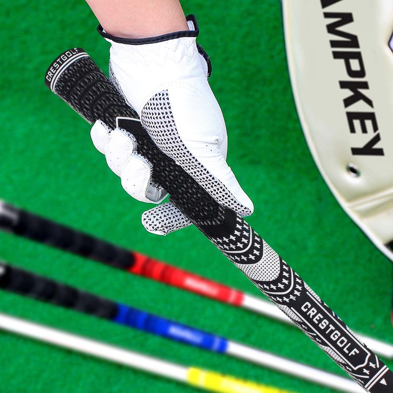 Crestgolf Updated Multi Compound Golf Grips for Golf Clubs Set