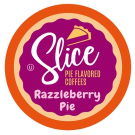 Slice Coffee Flavored Coffee, Razzleberry Pie for Single Serve Brewers, 40 Count