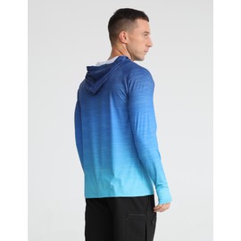 APTRO Men's Hoodie UPF 50+ Long Sleeve Shirts Sun Protection Rash Guard Shirts Outdoor UV SPF Hiking Fishing Shirts for Men MFSF005 XL