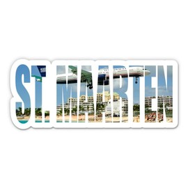 Squiddy Sint Maarten - Vinyl Sticker Decal for Phone, Laptop, Water Bottle (4" Wide)
