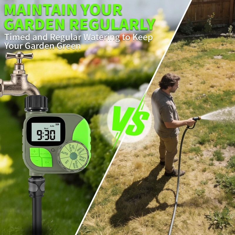 Sprinkler Timer for Garden Hose - Irrigation Timer for Outdoor