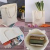 Veyist 4 Pcs Reusable Large Canvas Tote Bags, Blank Multi-purpose