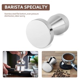 Hopbucan Stainless Steel Coffee Tamper Espresso Tamper 49mm Base Coffee Bean Press