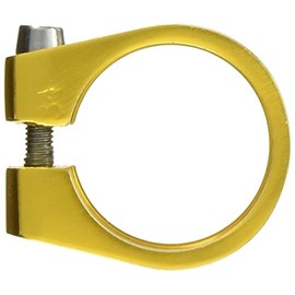 kalloy Seat Clamp, Aluminum, Bicycle, Clamp Diameter: 12.5 inches (31.8 mm), Gold, Bolt Tightening, Road Mountain, Cross Bike, Cycling, Please Check Tightening Torque SC-100