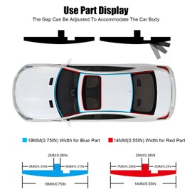 Inscrip Sealing Strip, Windscreen EPDM Rubber Strip, T Shape Rubber Sealing Strip, Edge Protection, Waterproof Seal for Car, Truck, Door, Window Decoration (4 m x 19 mm)