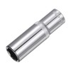 sourcing map 6-Point Socket 3/8" Drive 14mm Deep 2.52" Length