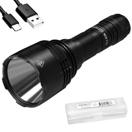 Nitecore New P30 1000 Lumen 676 Yard Long Throw Hunting Flashlight, NL2150R with Build-in USB-C Port, and LumenTac Organizer