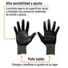 Truper GU-121, Guantes de nylon recubierto de nitrilo, puño tejido,