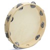 Tiger TAM91-12 Wooden Tambourine with Natural Drumhead - 12 Inches