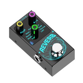 Snblzhef Guitar Digital Reverb Effector Reverb Effect Pedal Device Built-in 9Digital Reverb Based True Bypass Guitars Accessories
