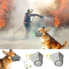Dog Mask, Reusable Breathable Dog Air Filter Mask, Adjustable Dog Gas Face Mask, Dog Smoke Mask Dog Respirator Mask, Muzzle for Large Dog and Small Dog (3pcs, Medium)