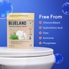 BLUELAND Toilet Bowl Cleaner Tablets, 2-Pack, 28 Count, Peppermint Eucalyptus,