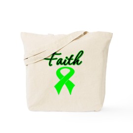 CafePress Lymphoma Faith Tote Bag Reusable Natural Beige Canvas Shopping Bag