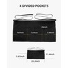 Xeoxarel 3 Pack Server Aprons with 4 Pockets, Unisex Waitress