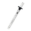 WHAMVOX Metal Ruler 15cm Clip Portable Pocket Ruler for Sewing