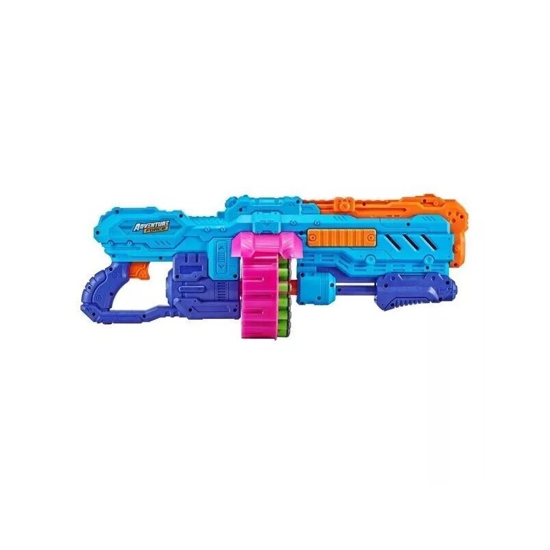 ADVENTURE FORCE SUPER DRUM DART BLASTER *DISTRESSED PKG