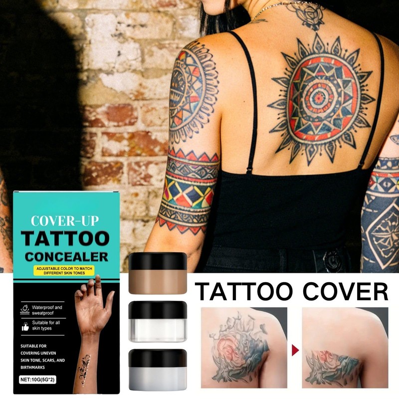 Tattoo Cover Up Makeup - Waterproof Body Concealer - Full