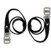 cyclingcolors 2x bike pedal straps with chrome clamps cycling fixie