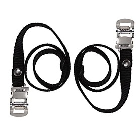 cyclingcolors 2x bike pedal straps with chrome clamps cycling fixie road exercise lashing singlespeed