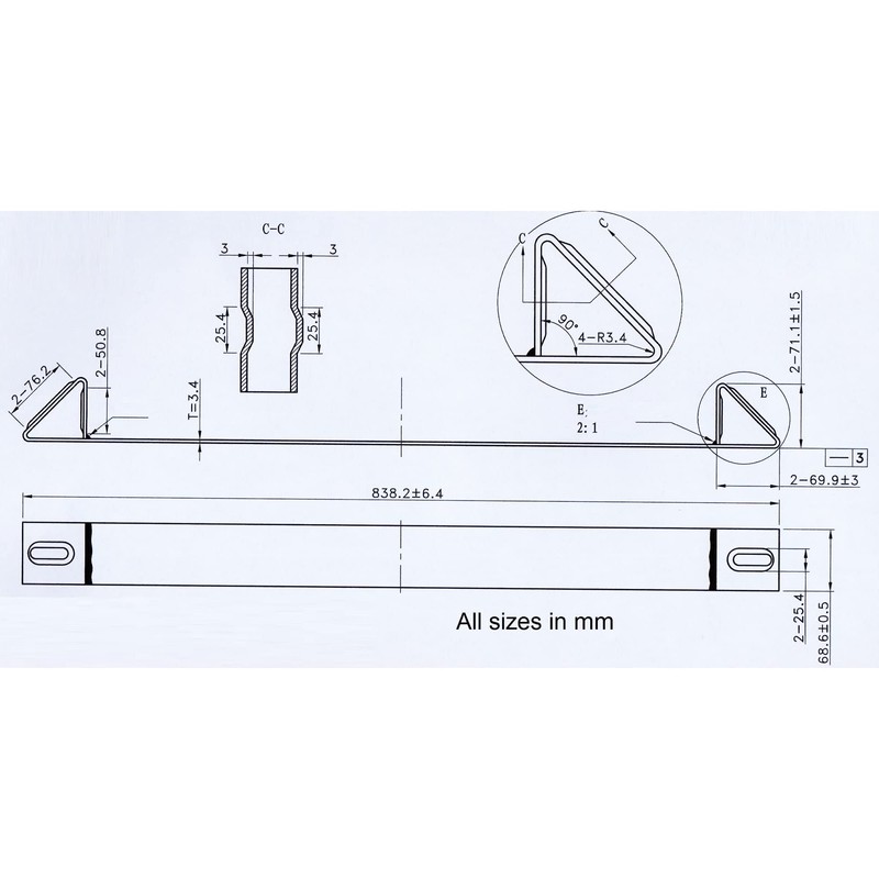 Mytee Products (10 Pack Coil Rack, 33" Long, 10 Gauge