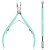 Cuticle Nipper with Cuticle Pusher - Ejiubas Green Cuticle Trimmer