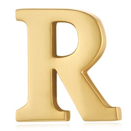 HONEY BEAR 1pc Collar Brooch Label Pins Badge 26 Alphabet Letters A to Z for Mens' Suit/Women's Shirt for Business Wedding Gift (R-0.59 inch)