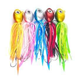 Orurdo qb100192a01n0 Fixed Sea Bream Mule, Set of 5 Colors, 1.4 oz (40 g), For Shore Snapper Fishing (Shoreaba), Caslava, Tylava, Lead Head, A Type