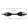 TrakMotive FD-8274 CV Axle, 1 Pack