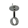 Desunia Die-Cast Mid Hanger for Chrome Round Closet Rod |