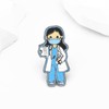 Dr's gift Lovely Girl Doctor Enamel Pin White Coat Medical