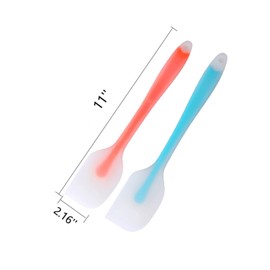 Maocufan Silicone Spatula, 480°F Heat Resistant, Non Stick Rubber Kitchen Spatulas for Cooking, Baking, and Mixing(Large,2pack)