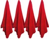 LMMINBZ 4Pcs Red Hand Towels for Bathroom - Clean Face