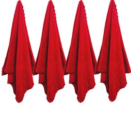 LMMINBZ 4Pcs Red Hand Towels for Bathroom - Clean Face Towels Decoration Small Microfiber Washcloths Towel for Face Hand13.7 x29.5inch