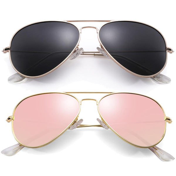 Pro Acme Classic Polarized Aviator Sunglasses for Men and Women