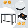Linique 3-Piece Modern Faux Marble Bar Table Set with Storage