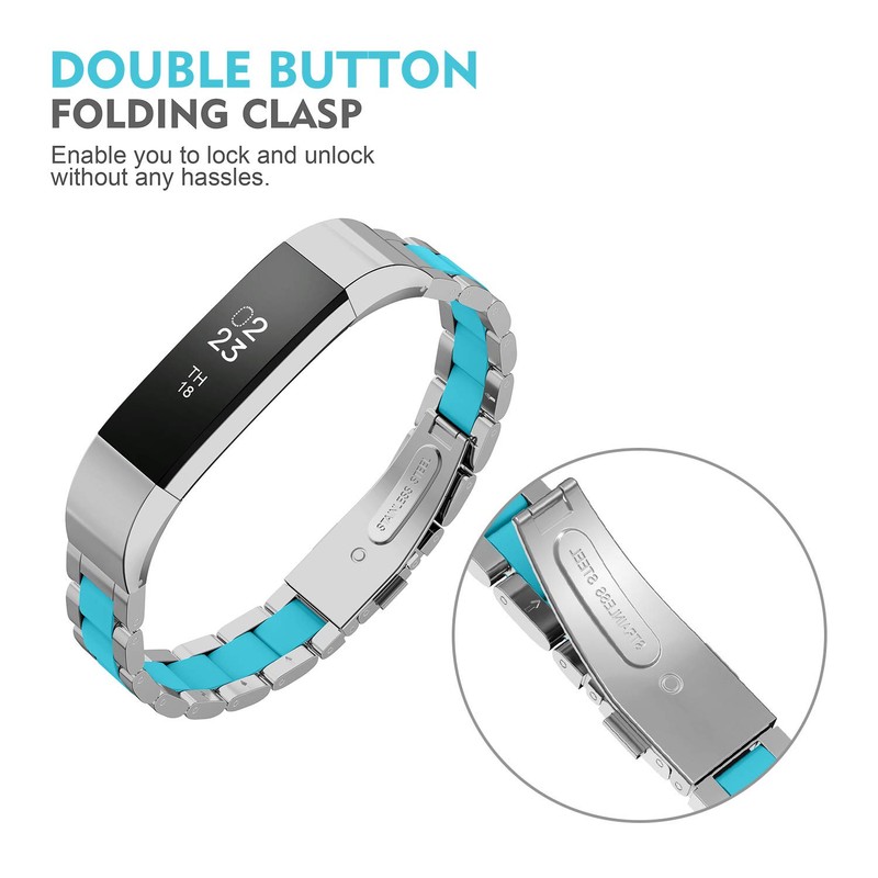 Greeninsync Compatible with Fit Bit Alta HR Metal Band, Special