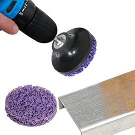 11-Pack 2-Inch Abrasive Discs for Drill - Quick Change Paint Stripper Wheels for Rust, Welds & Surface Prep (Heavy-Duty Grinding Kit)