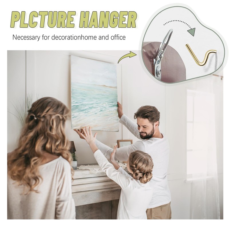 FURHUA Stronger Super Hooks Picture Hanger, Hang Art, Clock, Shelves,