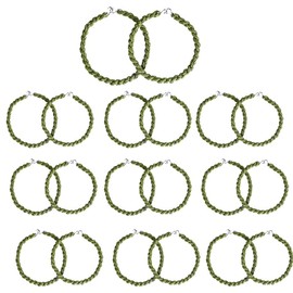 QincLing 20 Pieces Elastic Boot Straps Trouser Twists Leg Ties Blousing Garters with Metal Hooks for Navy Army Air Force