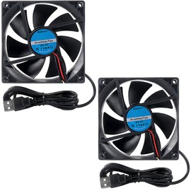 DC 5V USB 冷却ファン 9225 92x92x25mm大風量 静音 パソコンケース・電子機器・サーバー用 交換用冷却ファン 2 個セット