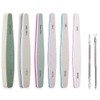 Aibboy Gel Nail File Set, Sponge Buffer, Cuticle Pusher, Gel