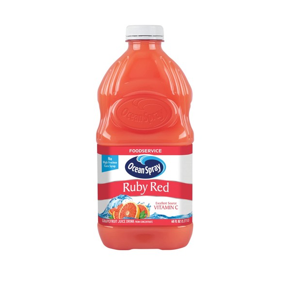 Ocean Spray Ruby Red Grapefruit Drink, 60-Ounce Bottles (Pack of