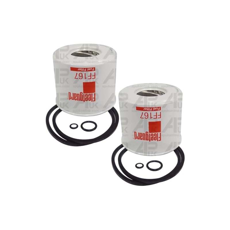 APUK 2x Fleetguard Fuel Filter Replacement for Case International IH