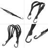 Watris Veiyi Helmet Rope, 63cm/24.8" Motorcycle Helmet Strap, Black Retractable
