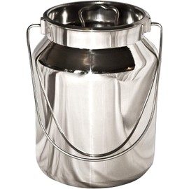 Stainless Steel Milk Can Tank | Stainless Steel Jug, Rustic Milk Cans with Lid, Old Fashion Milk Jug 4 Liter (1 Gallon)